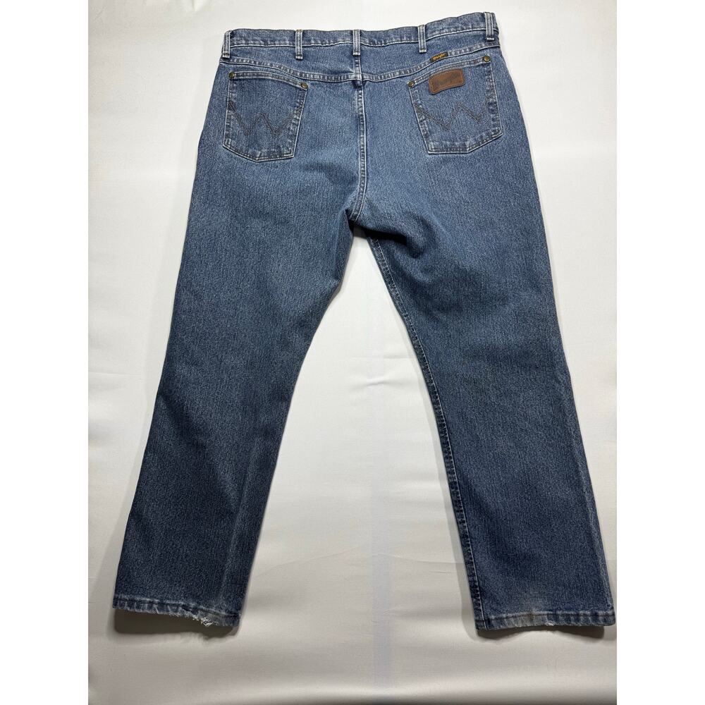 Wrangler 47MWZ Men's Advanced Comfort Regular Fit Blue  Jeans - Size 42x30* - Picture 2 of 5